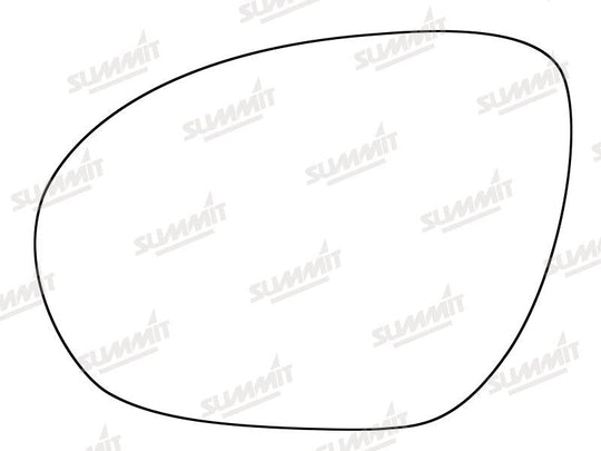 Summit Heated Base Plate With Blind Spot Mirror Glass fits Nissan Juke 10 to 14 LHS - Summit - My Roof Bars