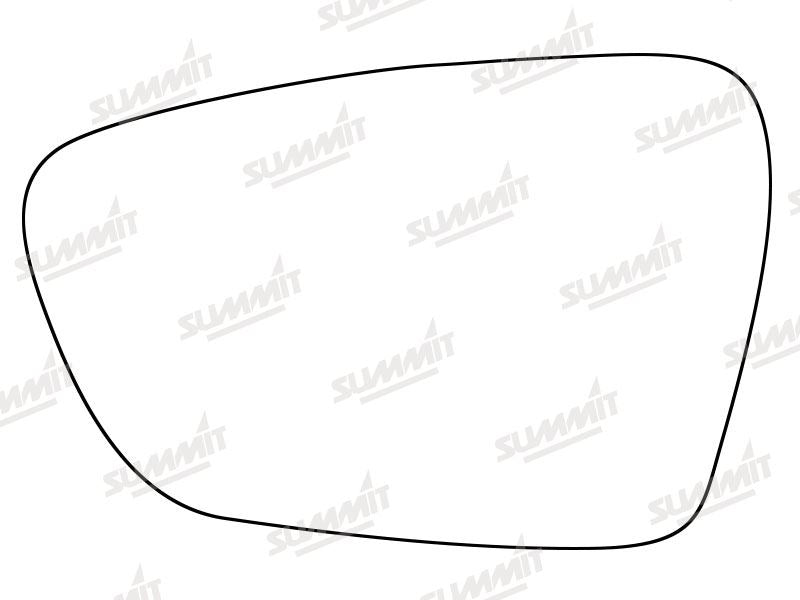 Summit Stick-On Standard Mirror Glass fits Kia Ceed 12-16 on LHS - Summit - My Roof Bars
