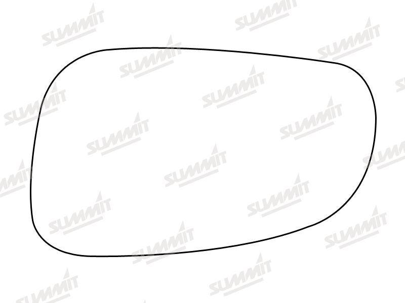 Summit Stick-On Standard Mirror Glass fits Volvo S60 V70 00 on LHS - Summit - My Roof Bars