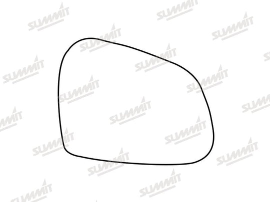 Summit Base Plate With Standard Mirror Glass fits Hyundai i10 13 on RHS - Summit - My Roof Bars