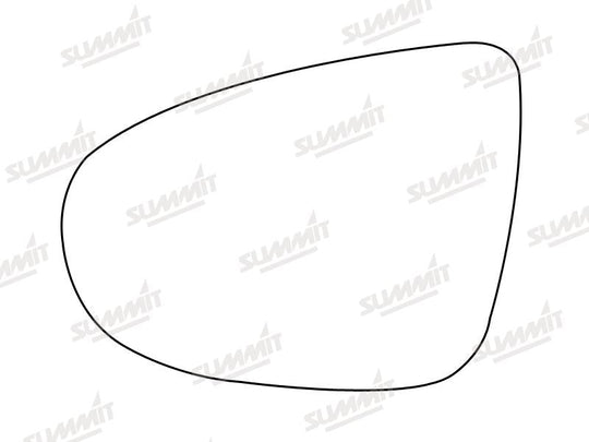 Summit Stick-On Standard Mirror Glass fits VW Golf 08 on LHS - Summit - My Roof Bars