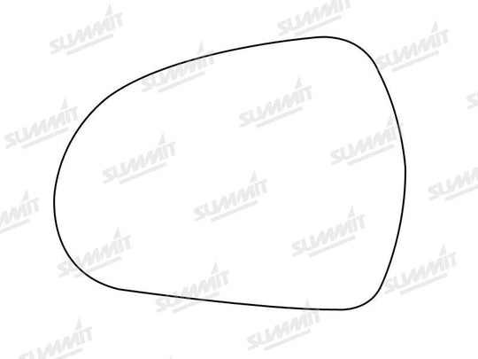Summit Stick-On Standard Mirror Glass fits Peugeot 207 308 06 on LHS - Summit - My Roof Bars