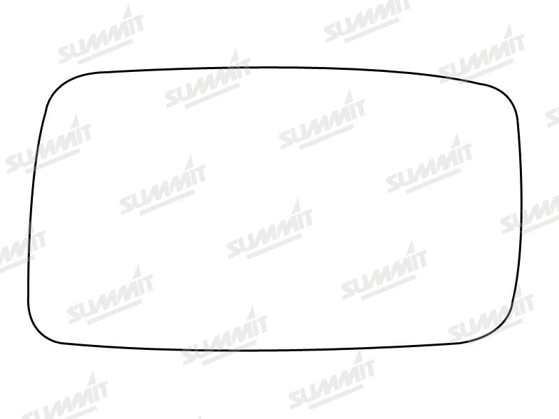 Summit Stick-On Standard Mirror Glass fits VW Golf Mk3 Seat Cordoba LHS - Summit - My Roof Bars