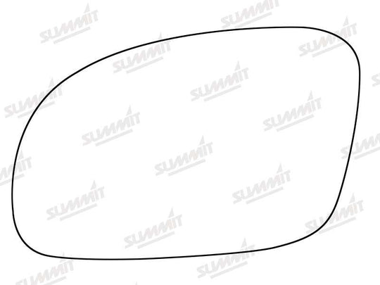 Summit Stick-On Standard Mirror Glass fits VW Beetle 00 on LHS - Summit - My Roof Bars