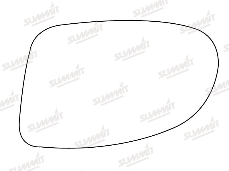 Summit Stick-On Standard Mirror Glass fits Vauxhall Omega LHS - Summit - My Roof Bars