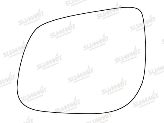 Summit Stick-On Standard Mirror Glass fits Kia Picanto 12 on LHS - Summit - My Roof Bars
