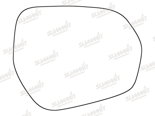 Summit Stick-On Standard Mirror Glass fits Ford Fiesta 17 on RHS - Summit - My Roof Bars