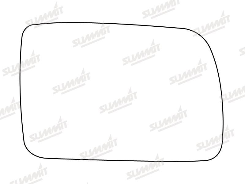 Summit Stick-On Standard Mirror Glass fits Kia Picanto 04 to 07 RHS - Summit - My Roof Bars