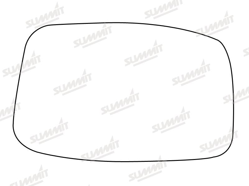 Summit Stick-On Standard Mirror Glass fits Peugeot 807 02 on RHS - Summit - My Roof Bars