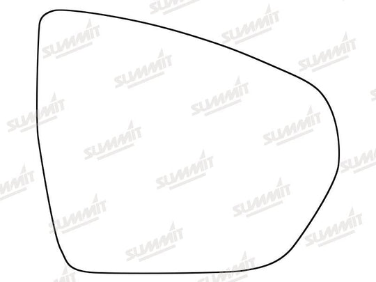 Summit Heated Base Plate With Standard Mirror Glass fits Vauxhall Grandland X 18 on RHS - Summit - My Roof Bars