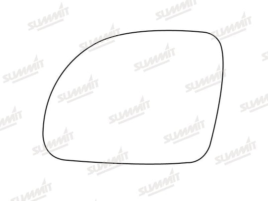 Summit Stick-On Standard Mirror Glass fits VW Beetle 99 on LHS - Summit - My Roof Bars