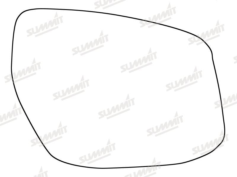 Summit Stick-On Standard Mirror Glass fits Nissan Pulsar 14 on LHS - Summit - My Roof Bars