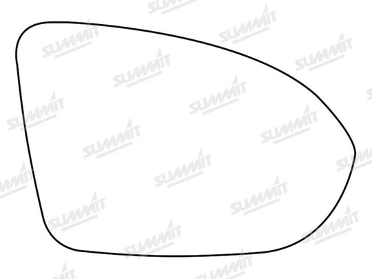 Summit Stick-On Standard Mirror Glass fits Vauxhall Astra K 16 to 17 RHS - Summit - My Roof Bars