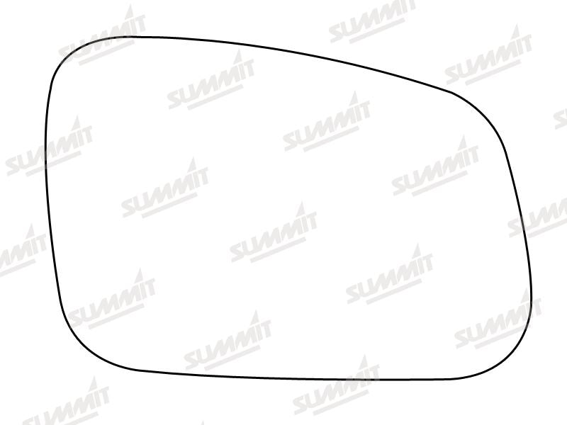 Summit Stick-On Standard Mirror Glass fits Rover Discovery 95 on RHS - Summit - My Roof Bars