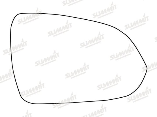 Summit Stick-On Standard Mirror Glass fits Kia Rio 17 on RHS - Summit - My Roof Bars