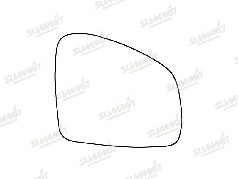 Summit Stick-On Standard Mirror Glass fits Renault Twingo 14 on RHS - Summit - My Roof Bars