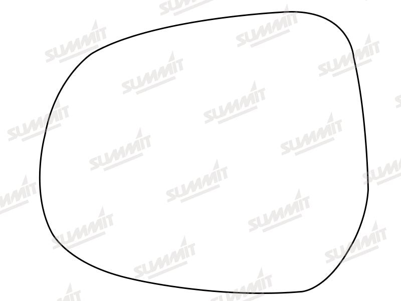 Summit Stick-On Standard Mirror Glass fits Vauxhall Agila Suzuki Splash LHS - Summit - My Roof Bars