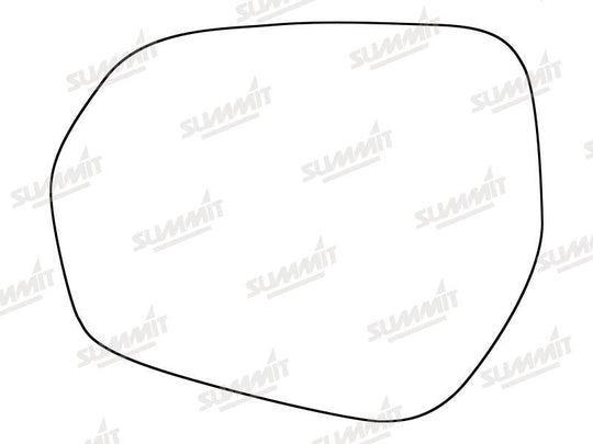 Summit Heated Base Plate With Standard Mirror Glass fits Ford Fiesta 17 on LHS - Summit - My Roof Bars