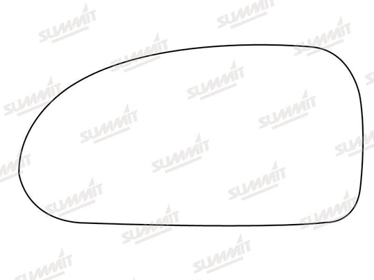 Summit Stick-On Standard Mirror Glass fits Hyundai Coupe LHS - Summit - My Roof Bars