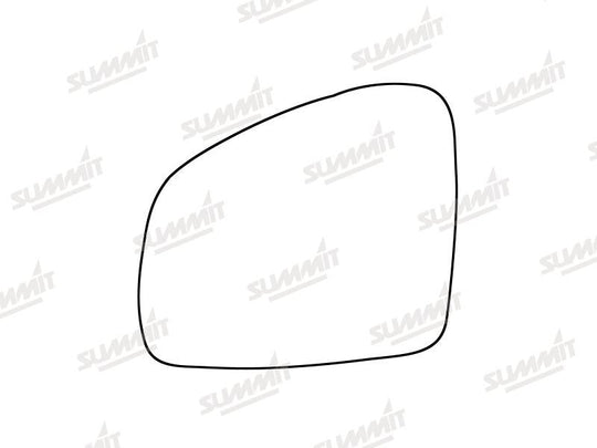 Summit Stick-On Standard Mirror Glass fits Renault Twingo 14 on LHS - Summit - My Roof Bars