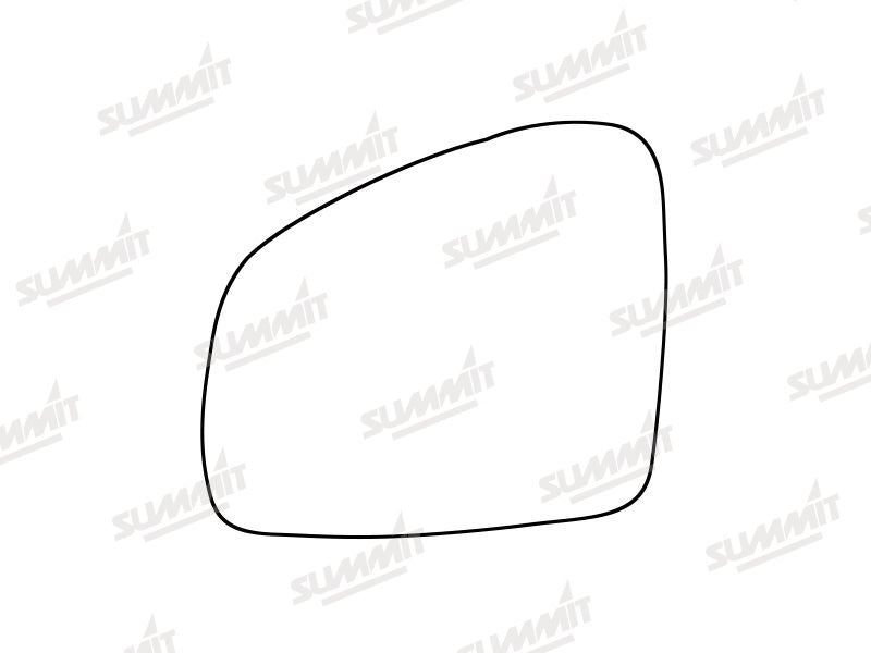 Summit Stick-On Standard Mirror Glass fits Renault Twingo 14 on LHS - Summit - My Roof Bars
