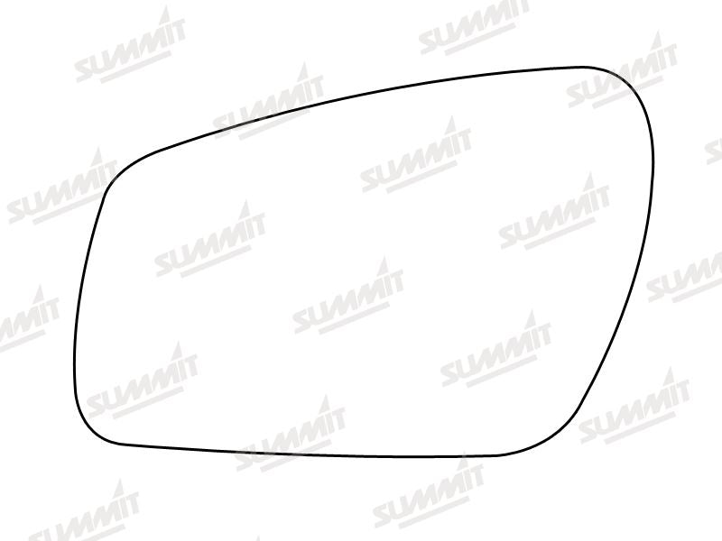 Summit Non-Heated Base Plate With Standard Mirror Glass fits Ford LHS - Summit - My Roof Bars