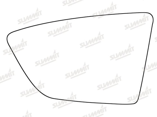 Summit Stick-On Standard Mirror Glass fits Seat Leon 12 on LHS - Summit - My Roof Bars
