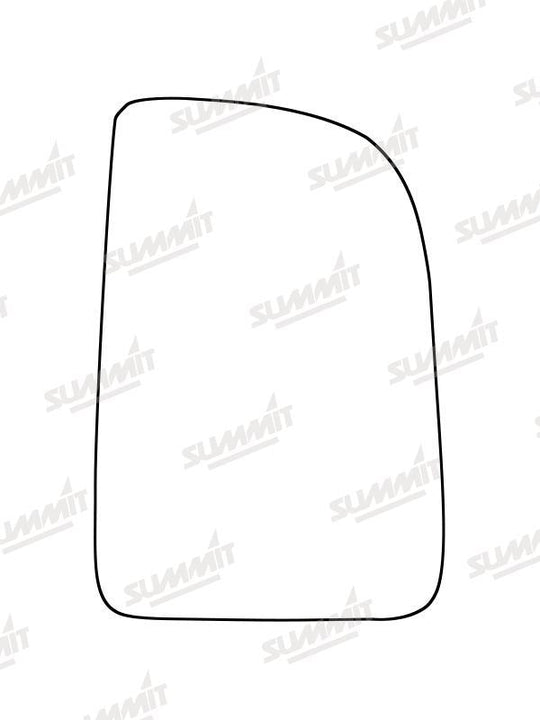 Summit Heated Base Plate With Commercial Mirror Glass fits Mercedes Sprinter 18 on RHS (Suitable for short arm mirrors) - Summit - My Roof Bars
