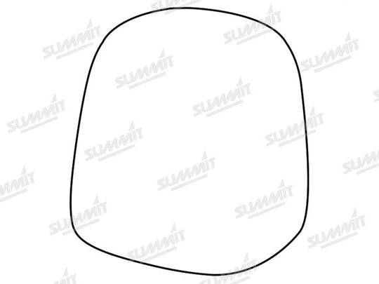Summit Stick-On Standard Mirror Glass fits Toyota Landcruiser 09 to 15 RHS - Summit - My Roof Bars
