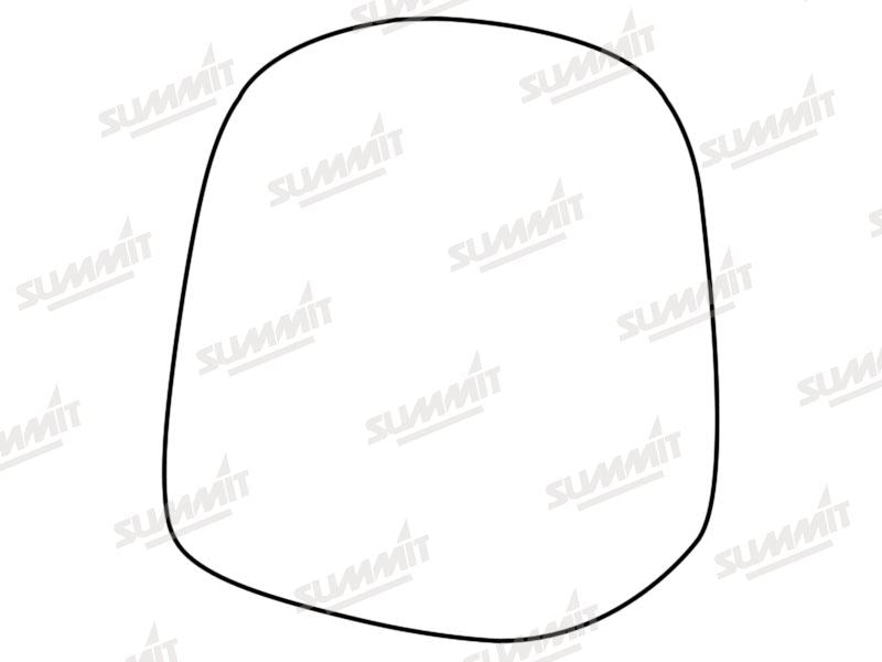 Summit Stick-On Standard Mirror Glass fits Toyota Landcruiser 09 to 15 RHS - Summit - My Roof Bars