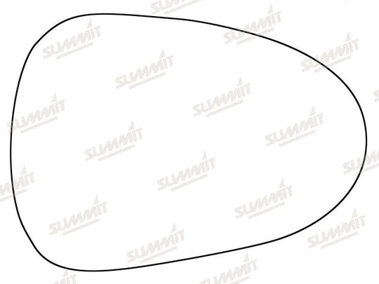 Summit Stick-On Standard Mirror Glass fits Seat Ibiza Exeo 08 on RHS - Summit - My Roof Bars