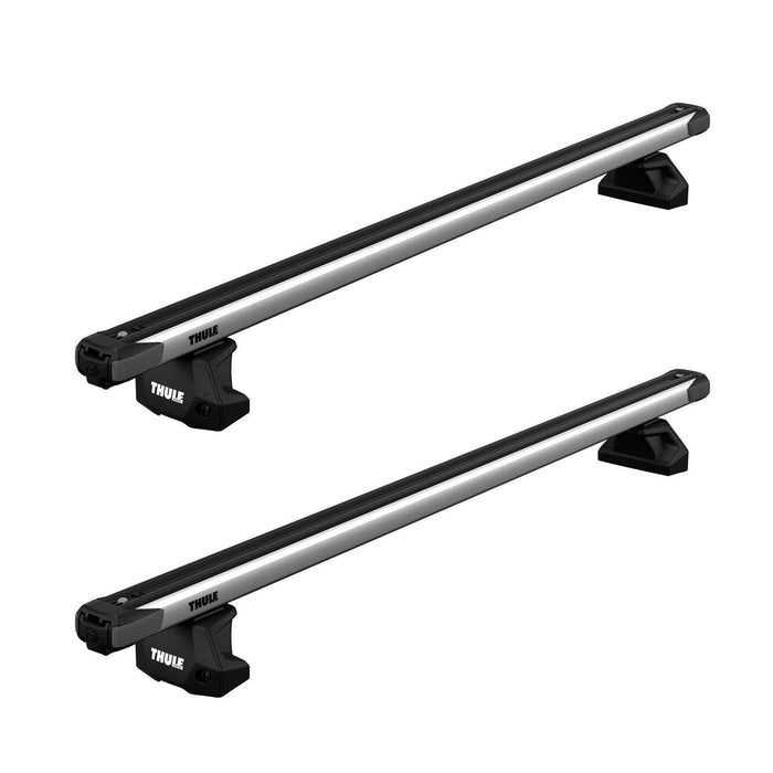 Thule SlideBar Evo Roof Bars Aluminum fits Mitsubishi Triton Double Cab 2005-2015 4 doors with Normal Roof - Thule - My Roof Bars