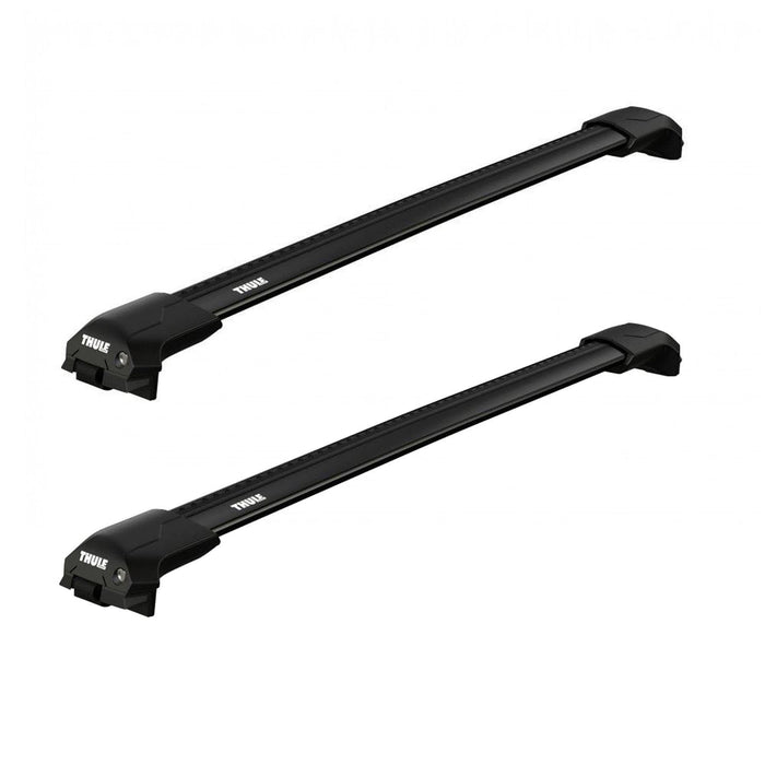 Thule WingBar Edge Roof Bars Black fits Mitsubishi Pajero TR4 2002-2015 5 doors with Raised Rails - Thule - My Roof Bars