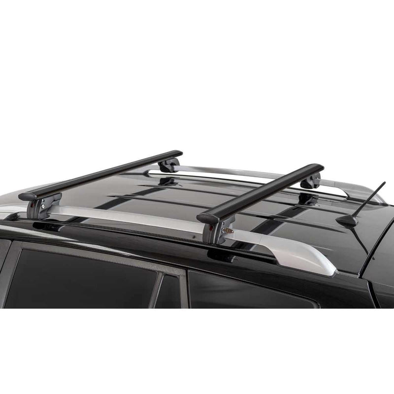Menabo Jackson Black Raised Rail Roof Bars 1200mm (90kg Max.) - Menabo - My Roof Bars