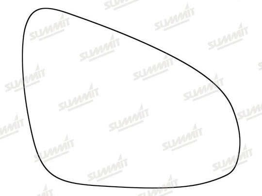 Summit Stick-On Standard Mirror Glass fits Toyota Aygo 14 on RHS - Summit - My Roof Bars