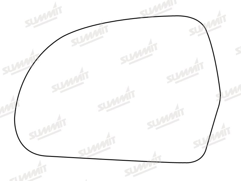 Summit Heated Base Plate With Standard Mirror Glass fits Audi A4 08 to 10 LHS - Summit - My Roof Bars