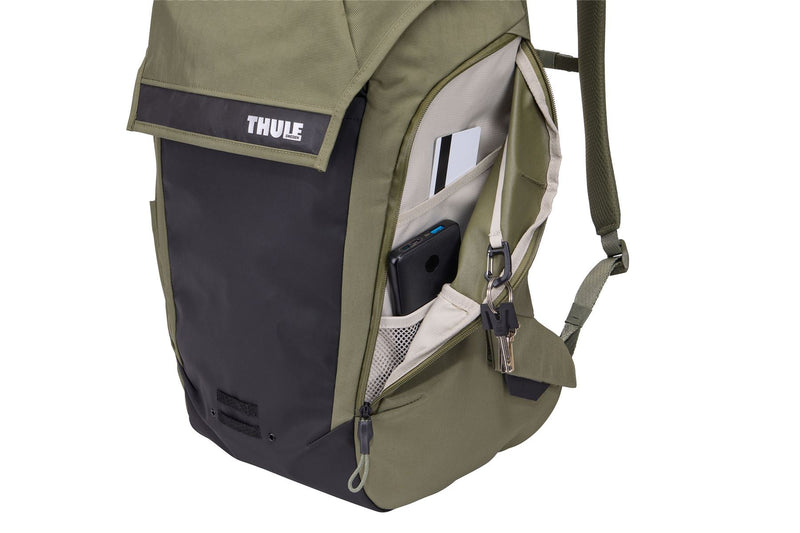 Thule Paramount bike commute backpack soft green 28L