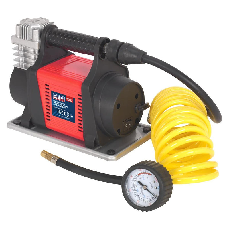 Sealey Tyre Inflator/Mini Air Compressor 12V Heavy-Duty MAC05 - Sealey - My Roof Bars