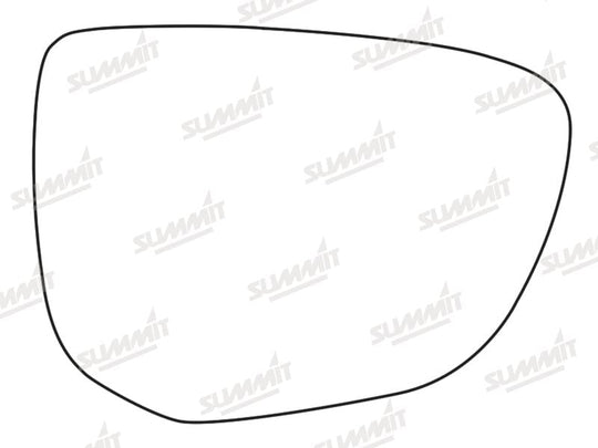 Summit Stick-On Standard Mirror Glass fits Citroen C4 Cactus RHS - Summit - My Roof Bars