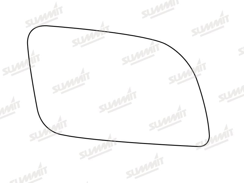 Summit Stick-On Standard Mirror Glass fits VW Polo 02 to 05 RHS - Summit - My Roof Bars