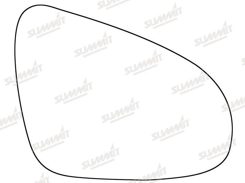 Summit Non-Heated Base Plate With Standard Mirror Glass fits RHS - Summit - My Roof Bars