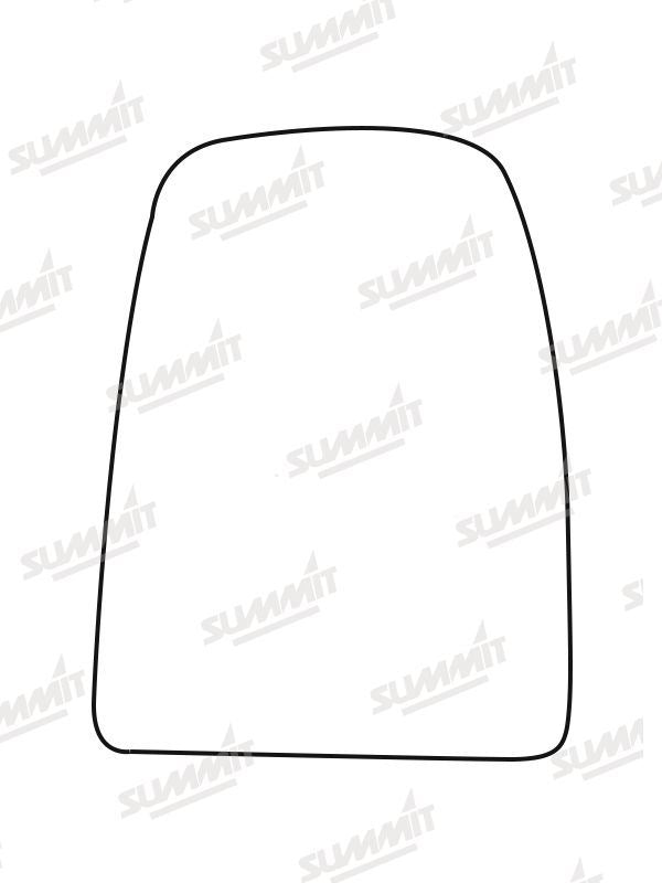 Summit Heated Base Plate With Commercial Mirror Glass fits Iveco Daily 14 on LHS - Summit - My Roof Bars