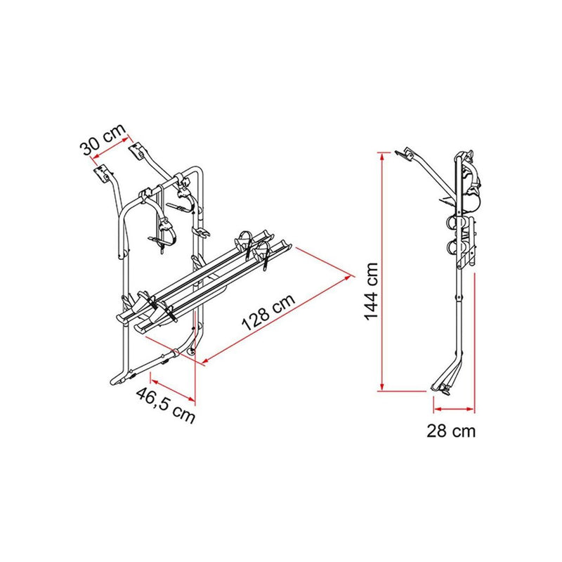 Fiamma Carry Bike for VW T5 Aluminium Bike Rack for VW T5 - Fiamma - My Roof Bars