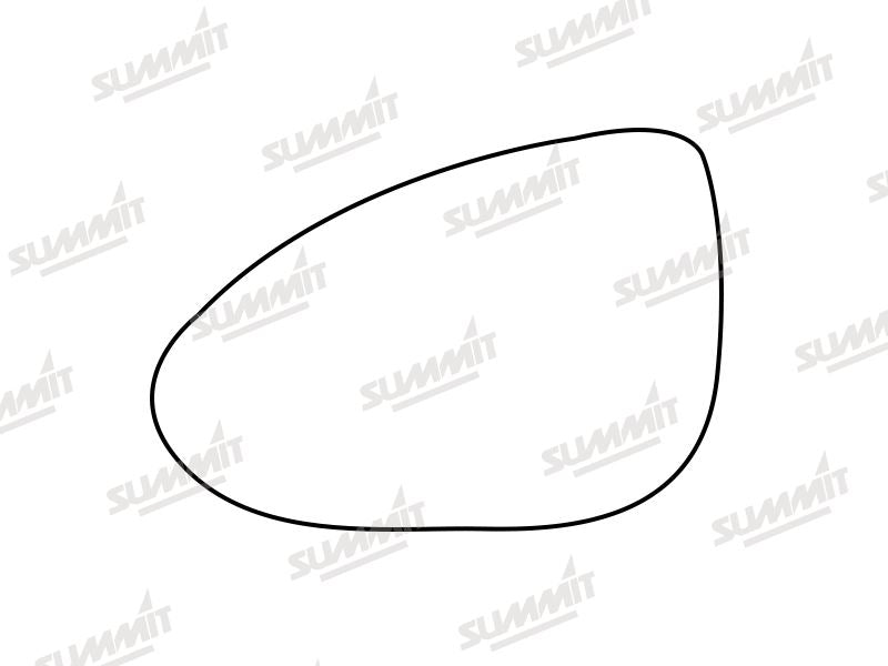 Summit Stick-On Standard Mirror Glass fits Chevrolet Aveo 12 to 17 LHS - Summit - My Roof Bars