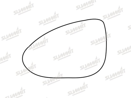 Summit Stick-On Standard Mirror Glass fits Chevrolet Aveo 12 to 17 LHS - Summit - My Roof Bars