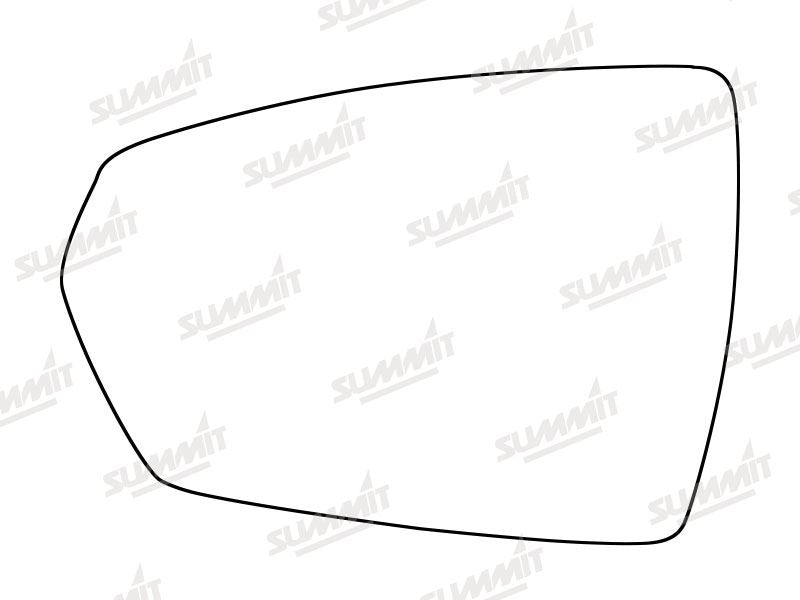 Summit Stick-On Standard Mirror Glass fits Volkswagen Polo 17 on LHS - Summit - My Roof Bars