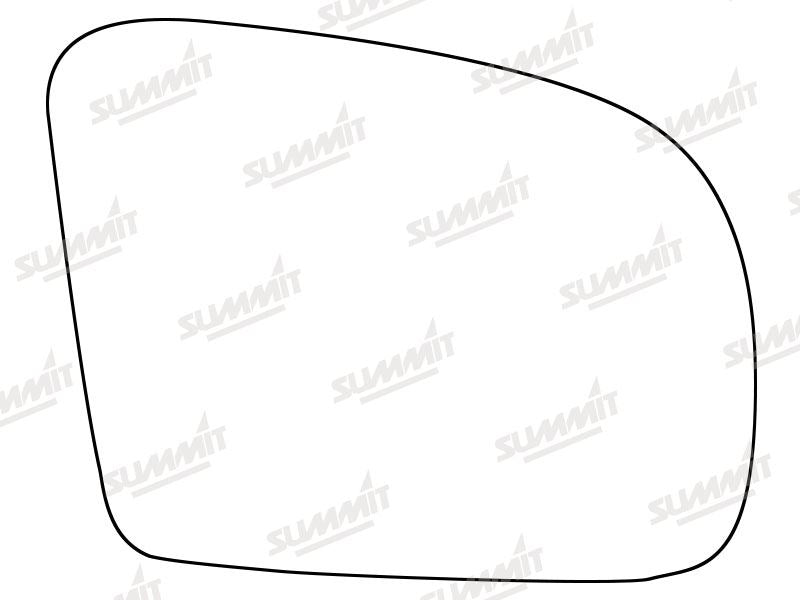 Summit Stick-On Standard Mirror Glass fits Mercedes M Class 08 to 15 RHS - Summit - My Roof Bars