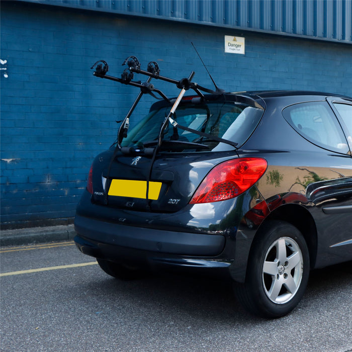 2 Bicycle Bike Car Cycle Carrier Rack Universal Fitting Hatchback Estate 45KG - UKB4C - My Roof Bars
