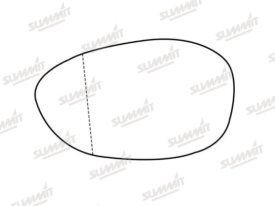 Summit Stick-On Aspheric Mirror Glass fits Alfa Romeo Brera, 4C & 8C Spider LHS - Summit - My Roof Bars