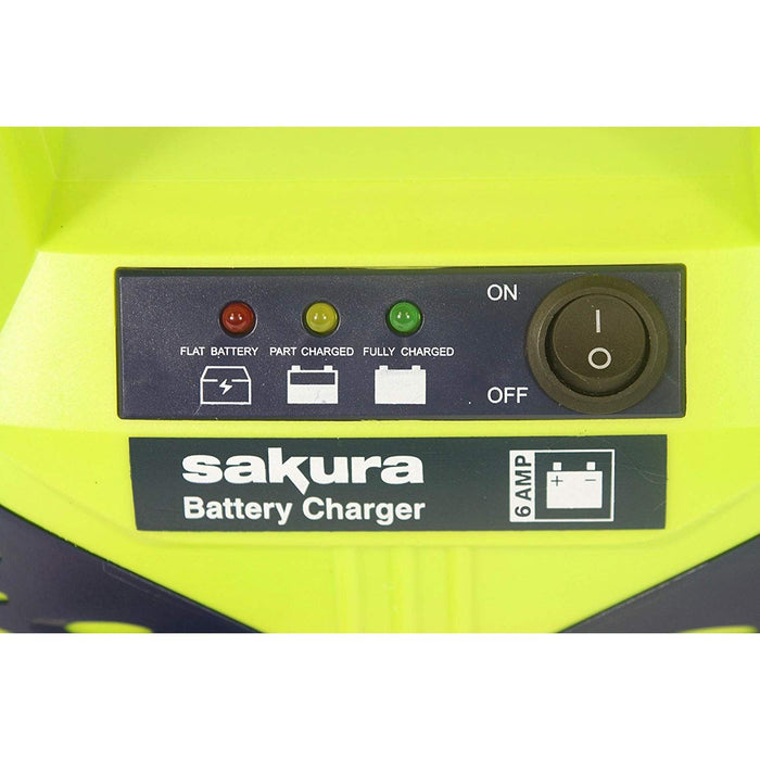 12 Volt 8 Amp Car Battery Charger up to 1.2L Van Boat Bike Motorhome LED Compact - Sakura - My Roof Bars
